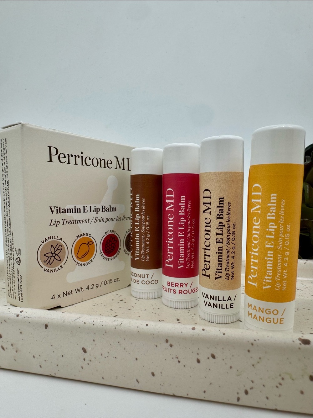 Perricone MD Vitamin E Lip Balm, 4 ct. 1 Count (Pack of 1), Multicolor